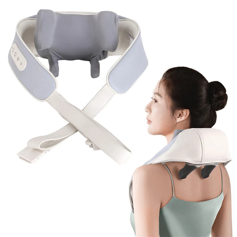 RETHYRA™ Masseur cervical & épaules chauffant à 6 têtes
