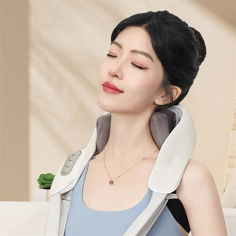 RETHYRA™ Masseur cervical & épaules chauffant à 6 têtes
