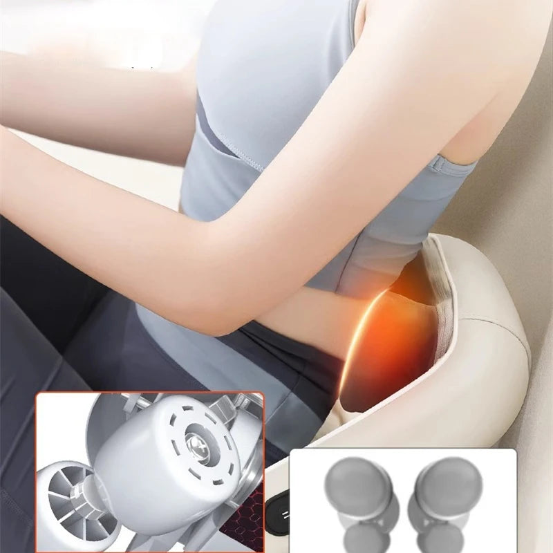 RETHYRA™ Masseur cervical & épaules chauffant à 6 têtes