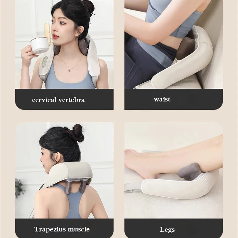 RETHYRA™ Masseur cervical & épaules chauffant à 6 têtes